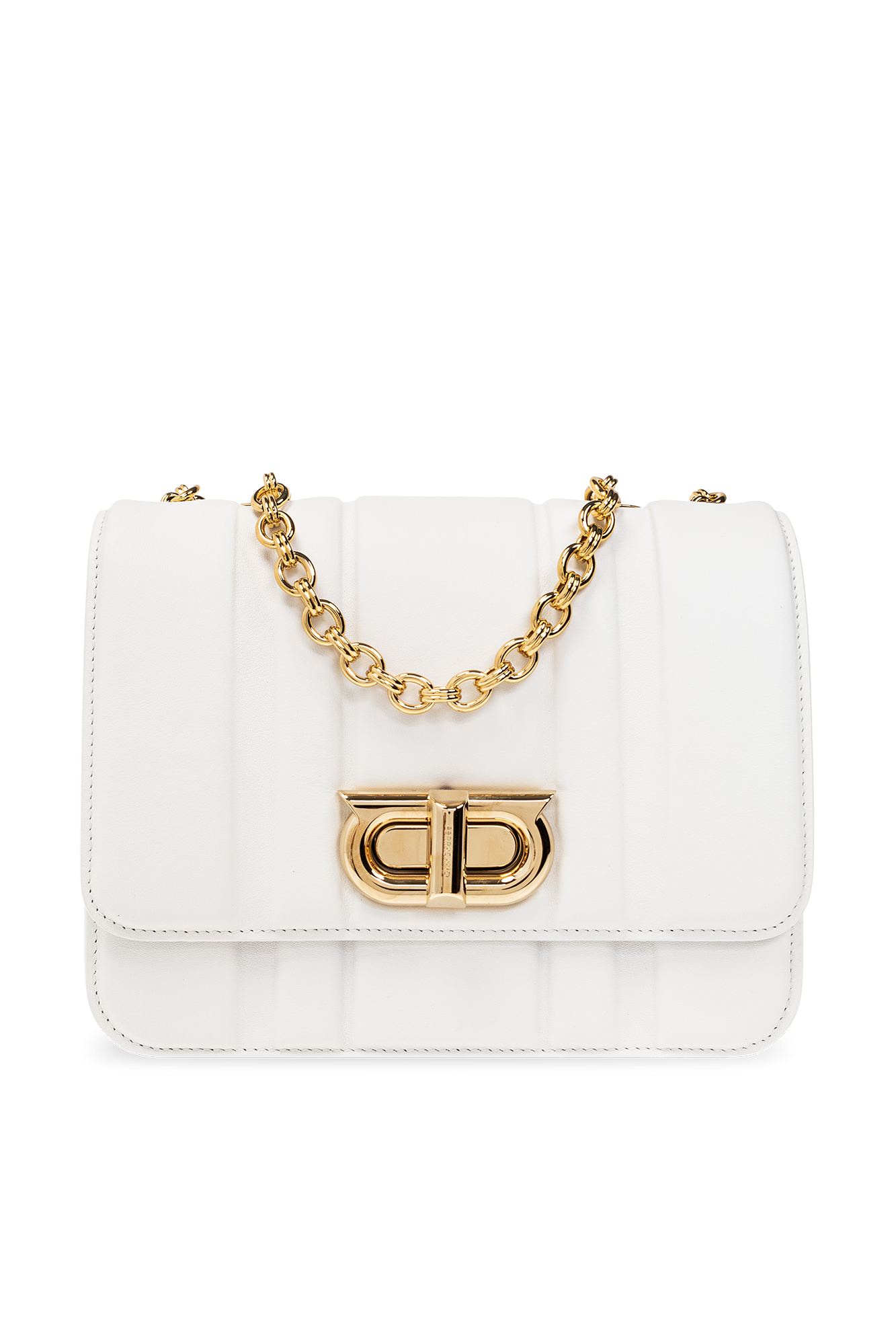includes RT bag - White Shoulder bag with logo FERRAGAMO